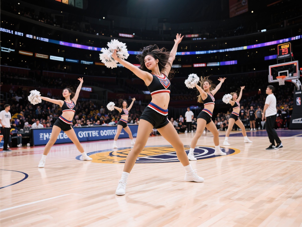 舞蹈与篮球文化的结合，缔造独特魅力
啦